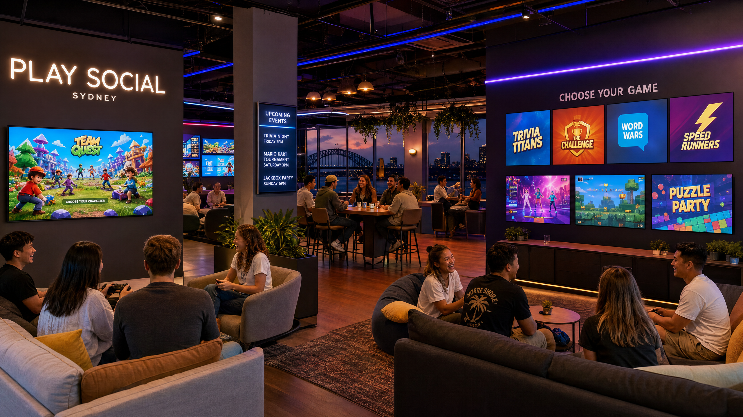 JoystickPlanet social gaming lounge in Sydney